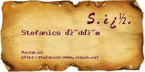 Stefanics Ádám névjegykártya